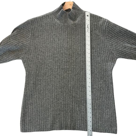 Vintage Guess Jeans Ribbed Mock Turtleneck Lambswool Sweater Sz. Large Unisex - Picture 5 of 9
